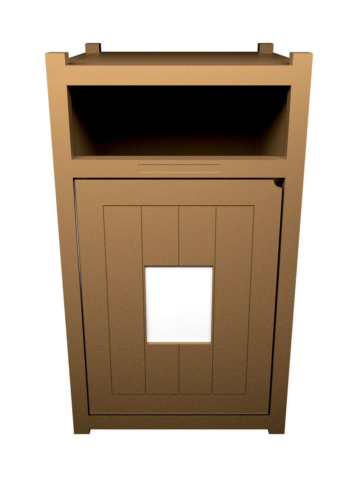 Busch Systems Aspyre Collection Vision XL Series single in cedar with door sign