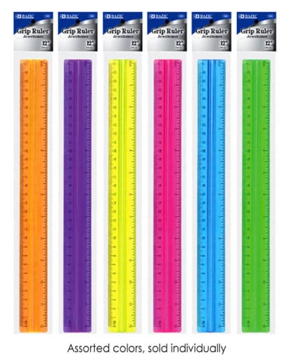 Ruler 12" With Finger Grip