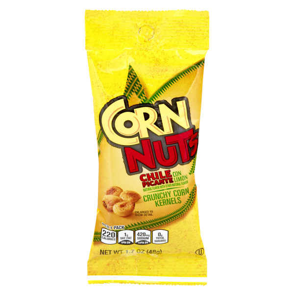 CORN NUTS(r) Chile Picante Stadium Tray 12/18/1.7oz . C1C1 - Front Center In Package (Hi Res)