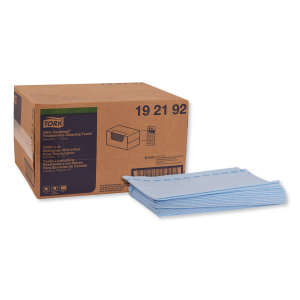 Tork, Odor Resistant 1/4 Fold, 1 ply, 13.00"x24.00", Synthetic, Food Service Wipers, Blue
