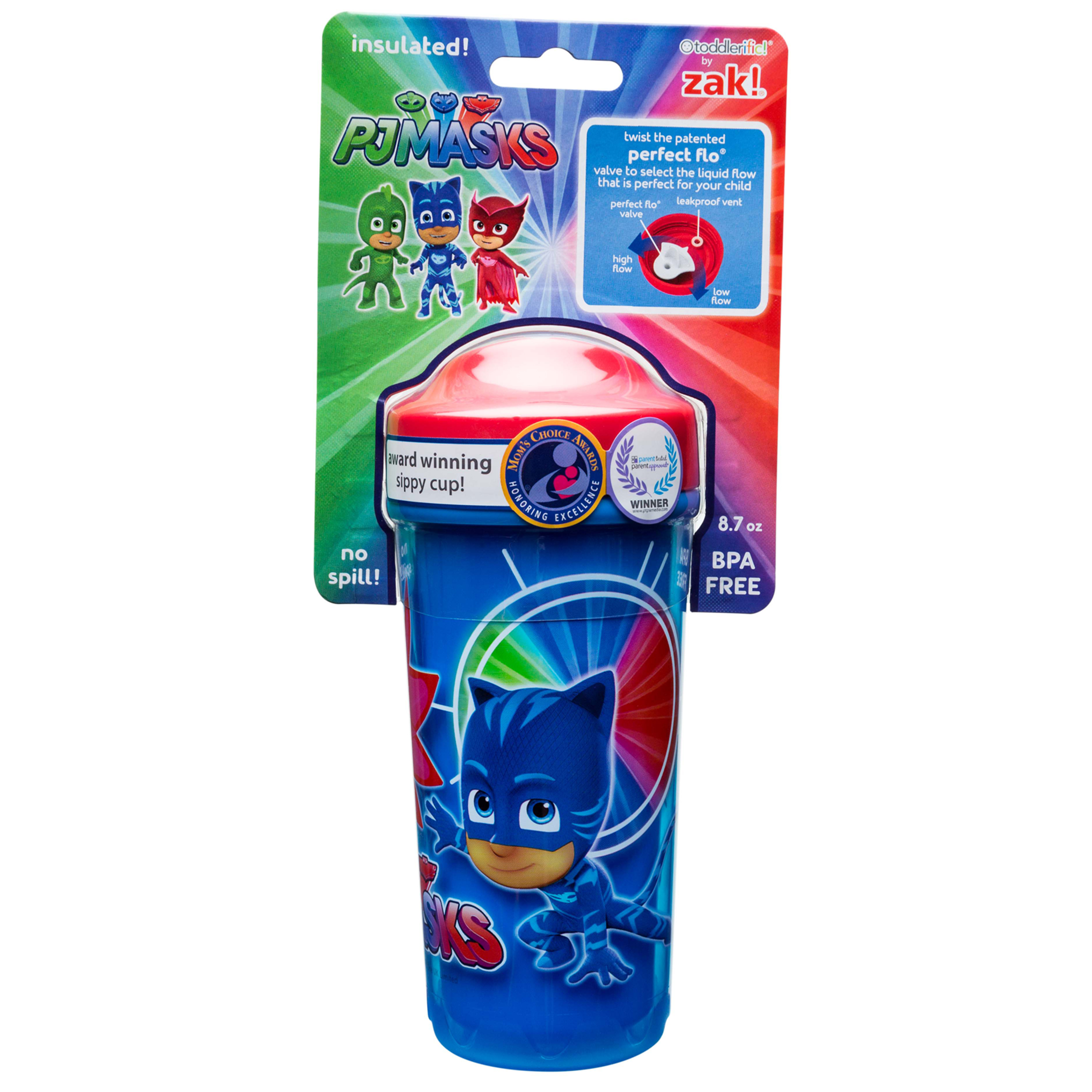 PJ Masks 8.7 ounce Sippy Cup, Catboy, Owlette & Gekko, 2-piece set slideshow image 5 PJ Masks 8.7 ounce Sippy Cup, Catboy, Owlette & Gekko, 2-piece set slideshow image 5