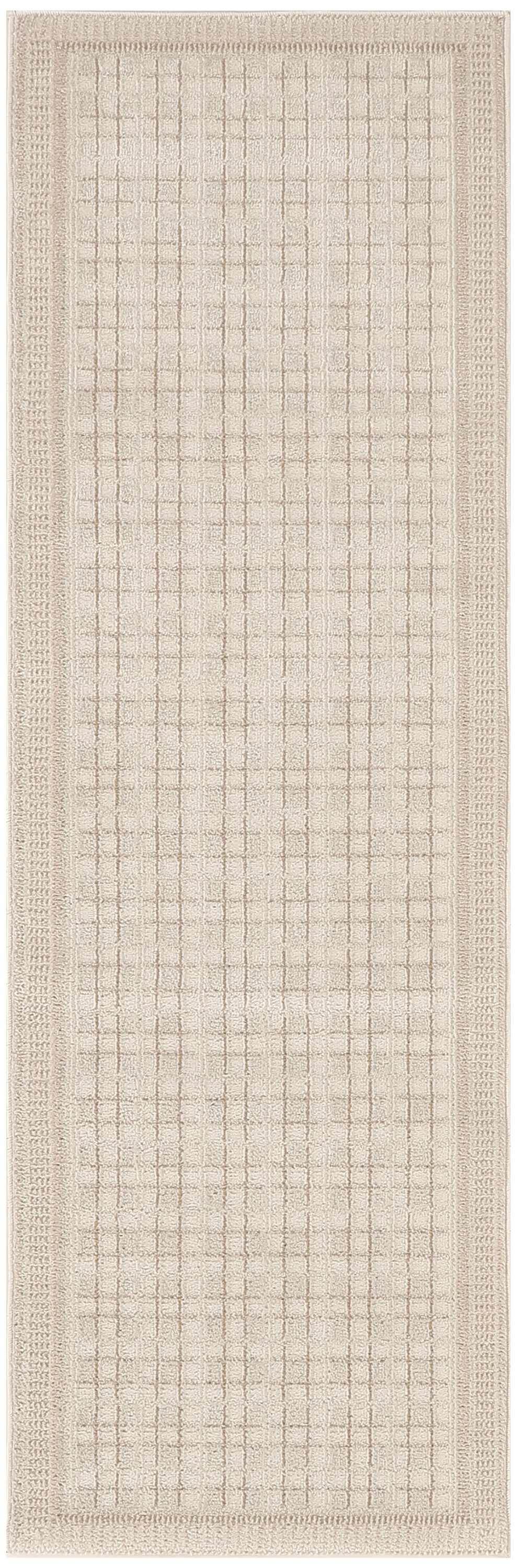 Nourison Nordic 2' x 6' Ivory Modern Indoor Rug