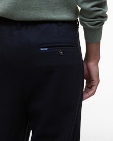 Wool-Blend Relaxed Trousers Navy