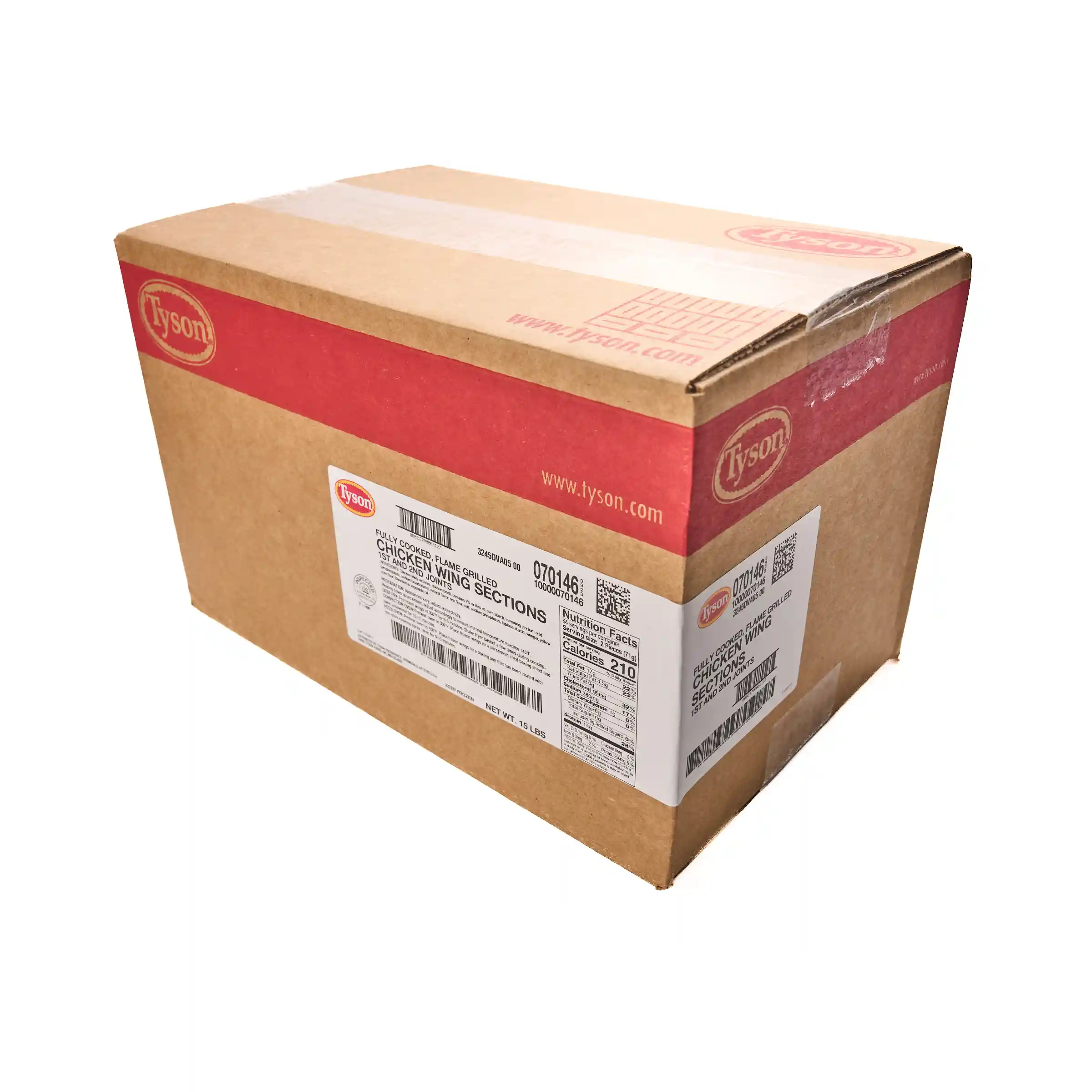 Tyson® Fully Cooked Unbreaded Flame Grilled Bone-In Chicken Wing Sections, Jumbo_image_5