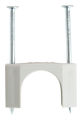 Insulated Plastic Service Entrance Staple #6 Type Ser and 1/2 in. EMT .718 in. Diameter Gray