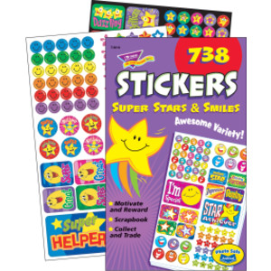Super Stars & Smiles Sticker Pad, 738 ct
