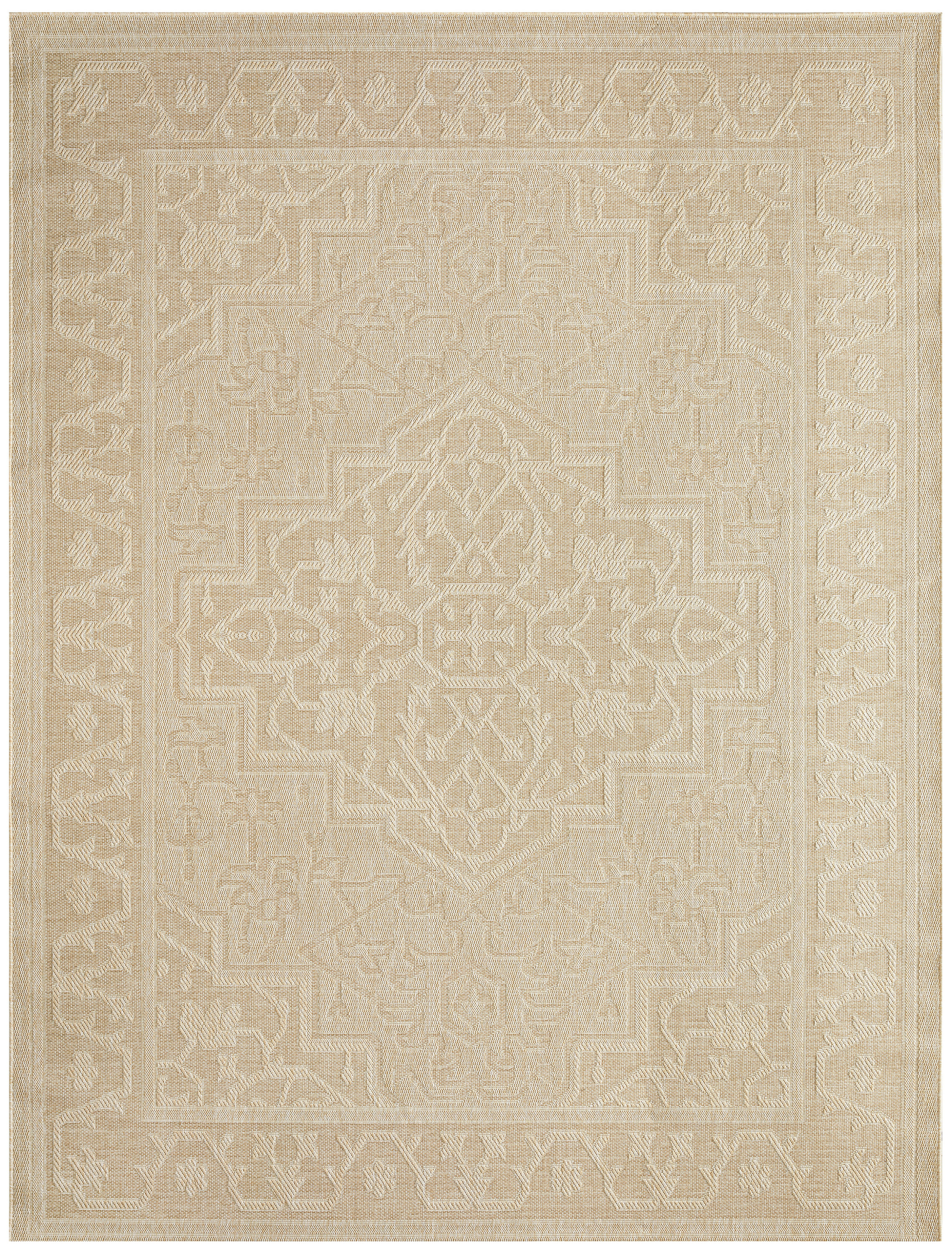 Nourison Tulum 8' x 10' Cream Outdoor Rug