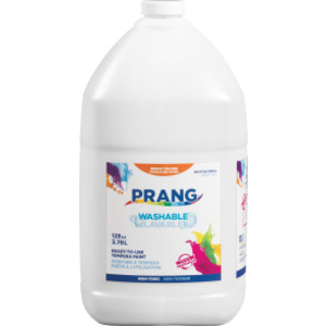 Washable Tempera Paint, White, Gallon