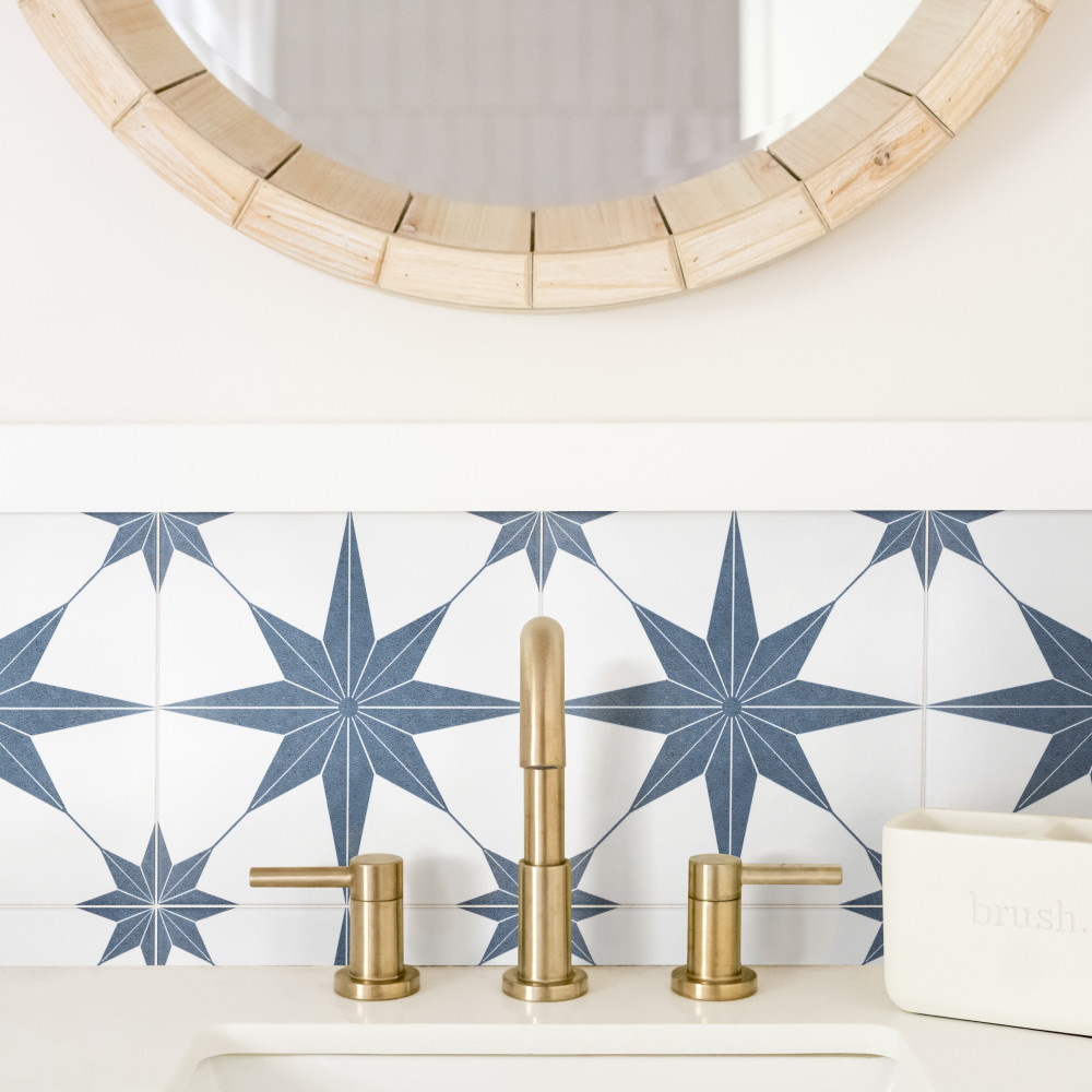Stella Azul 9-3/4 in. x 9-3/4 in. Porcelain Floor and Wall Tile