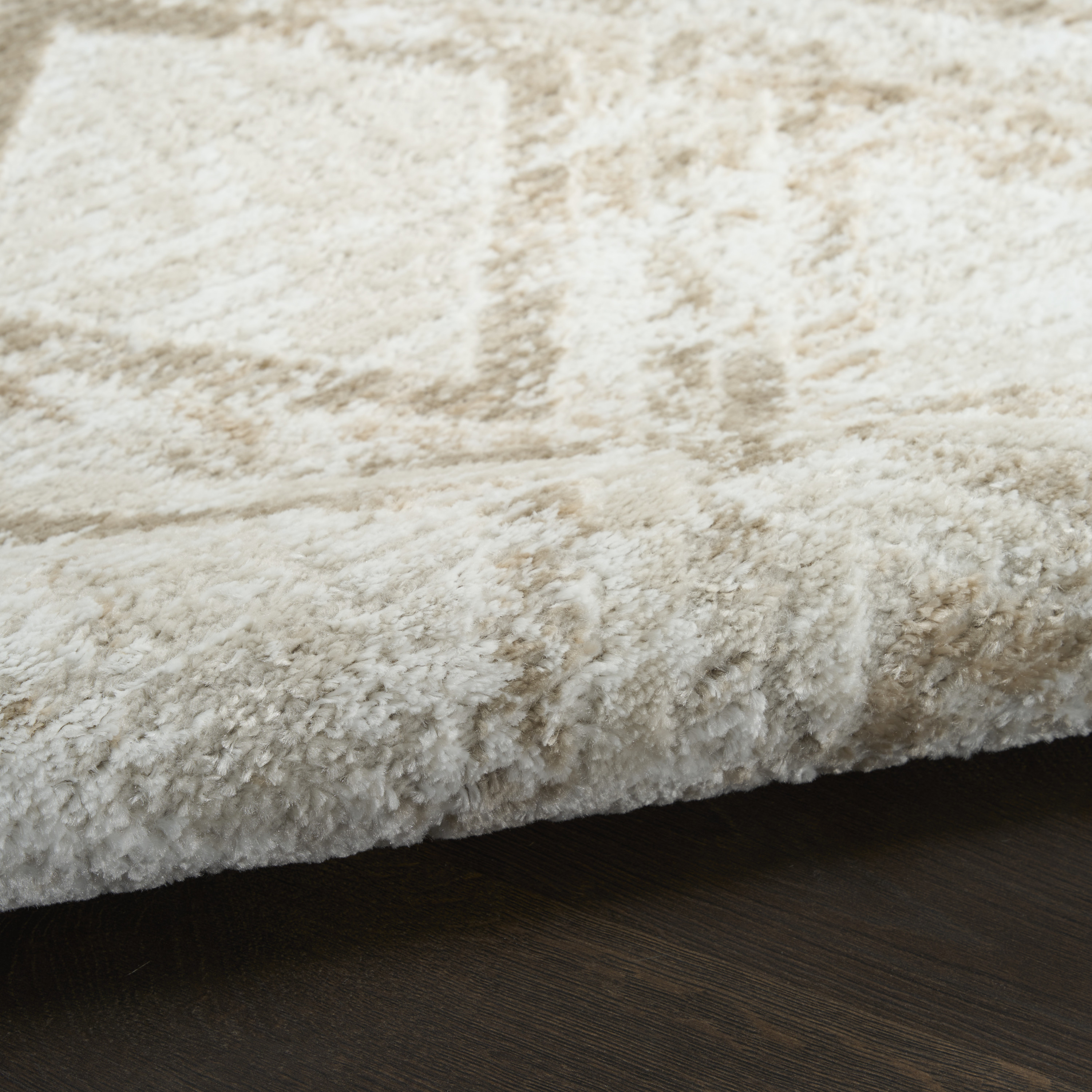 Nourison Dekor 2' x 4' Ivory Taupe Modern Indoor Rug