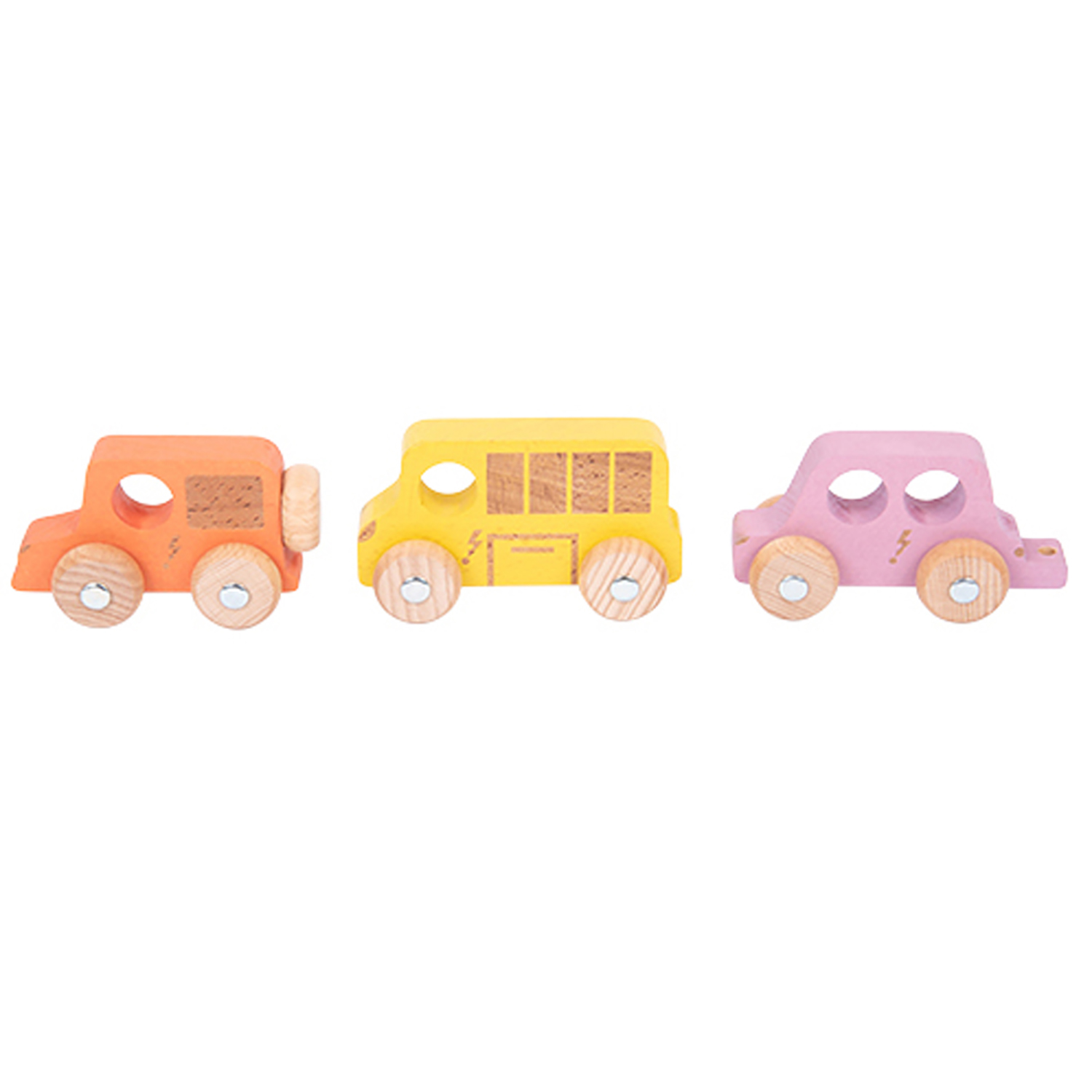 TickiT Rainbow Wooden City E-Vehicles - Set of 3 image number null