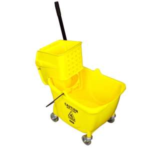 Impact, Value-Plus, 35qt, Mop Bucket w/ Sidepress Wringer, Yellow