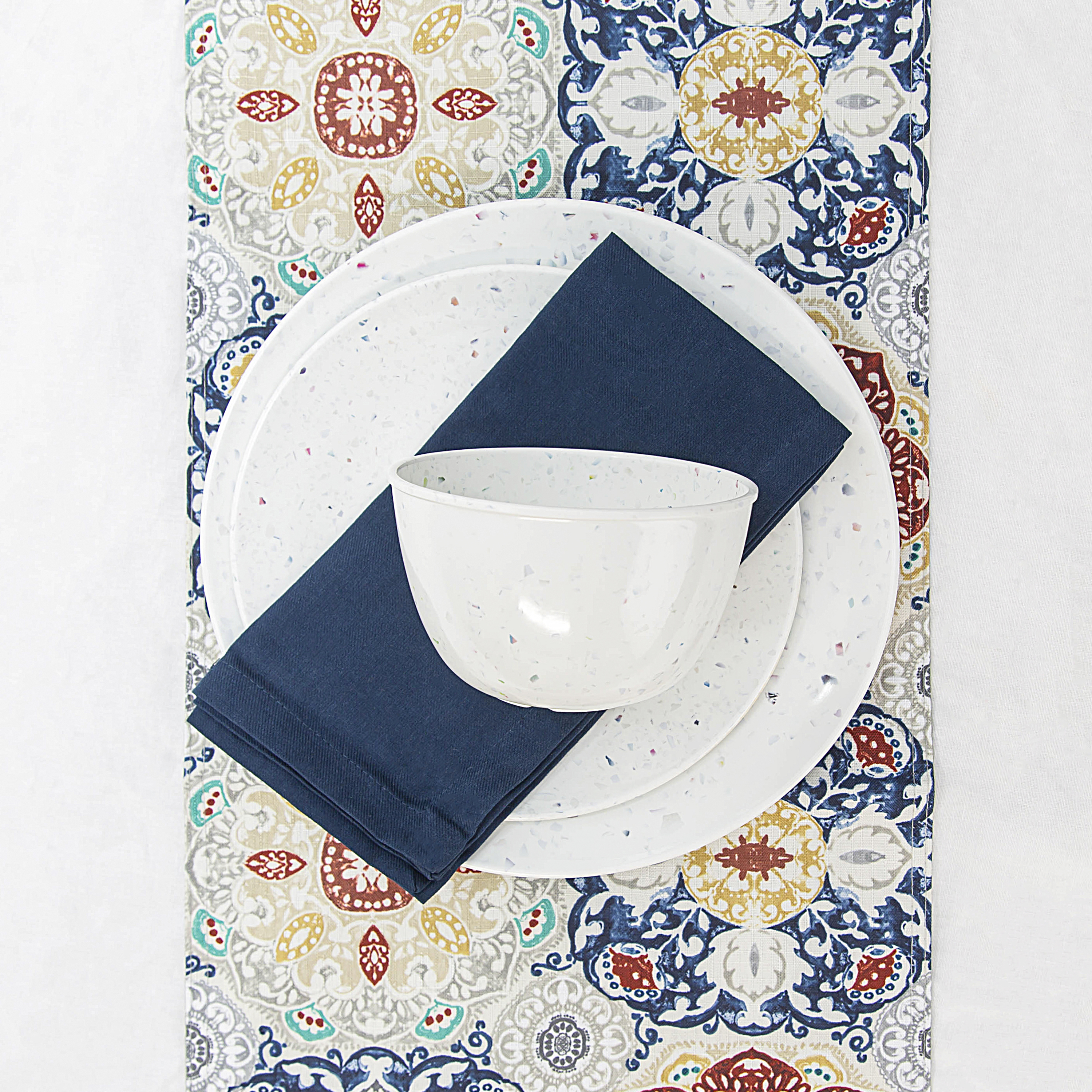 Confetti Dinnerware Set, White, 12-piece set slideshow image 4 Confetti Dinnerware Set, White, 12-piece set slideshow image 4