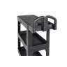 Rubbermaid Commercial, BRUTE 3-Shelf Heavy Duty Ergo, Small, Utility Cart, Black
