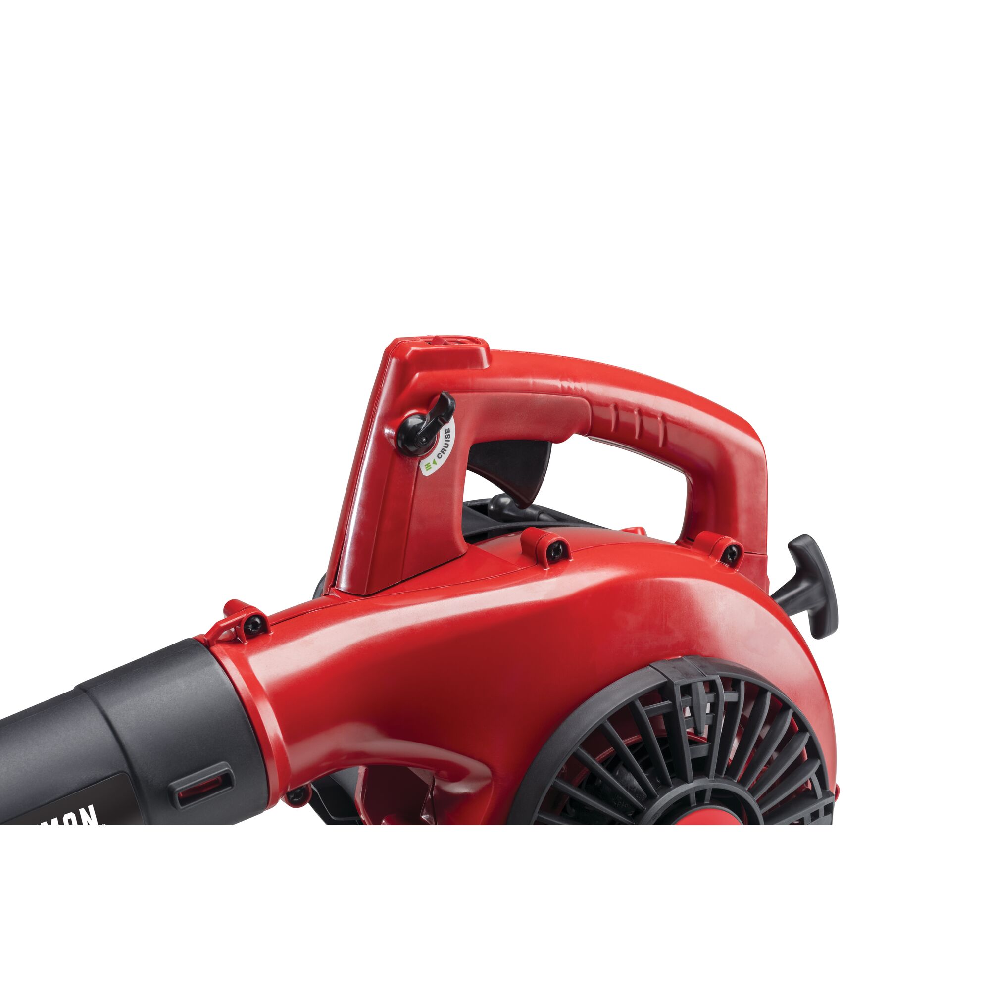 Cruise control feature of 25 C C 2 cycle gas leaf blower.