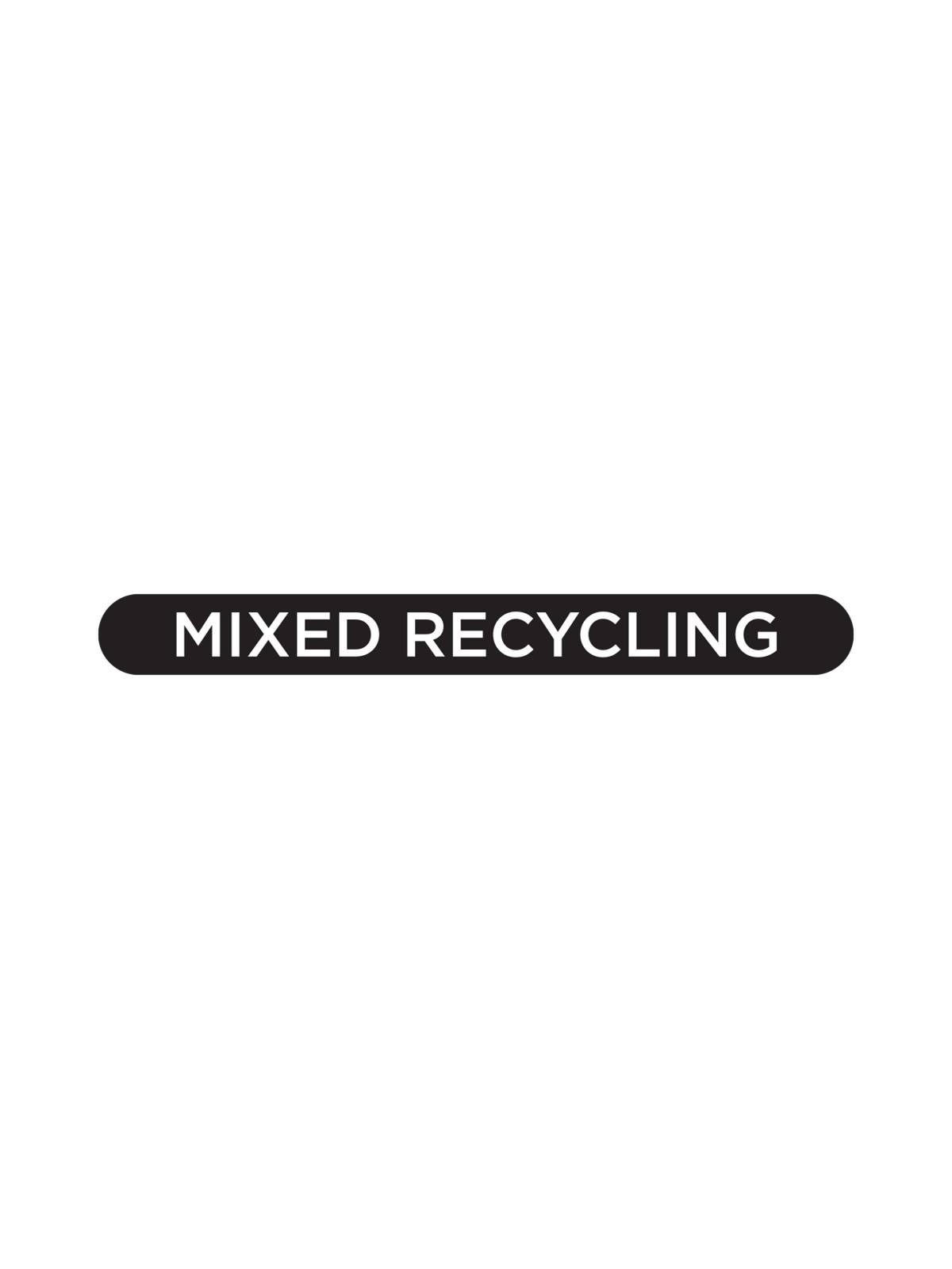 ASCEND – Label – Mixed Recycling – Black-White