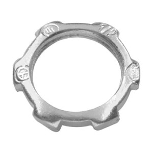 Conduit Locknut, Malleable Iron, Rigid/IMC Conduit, 3 in.