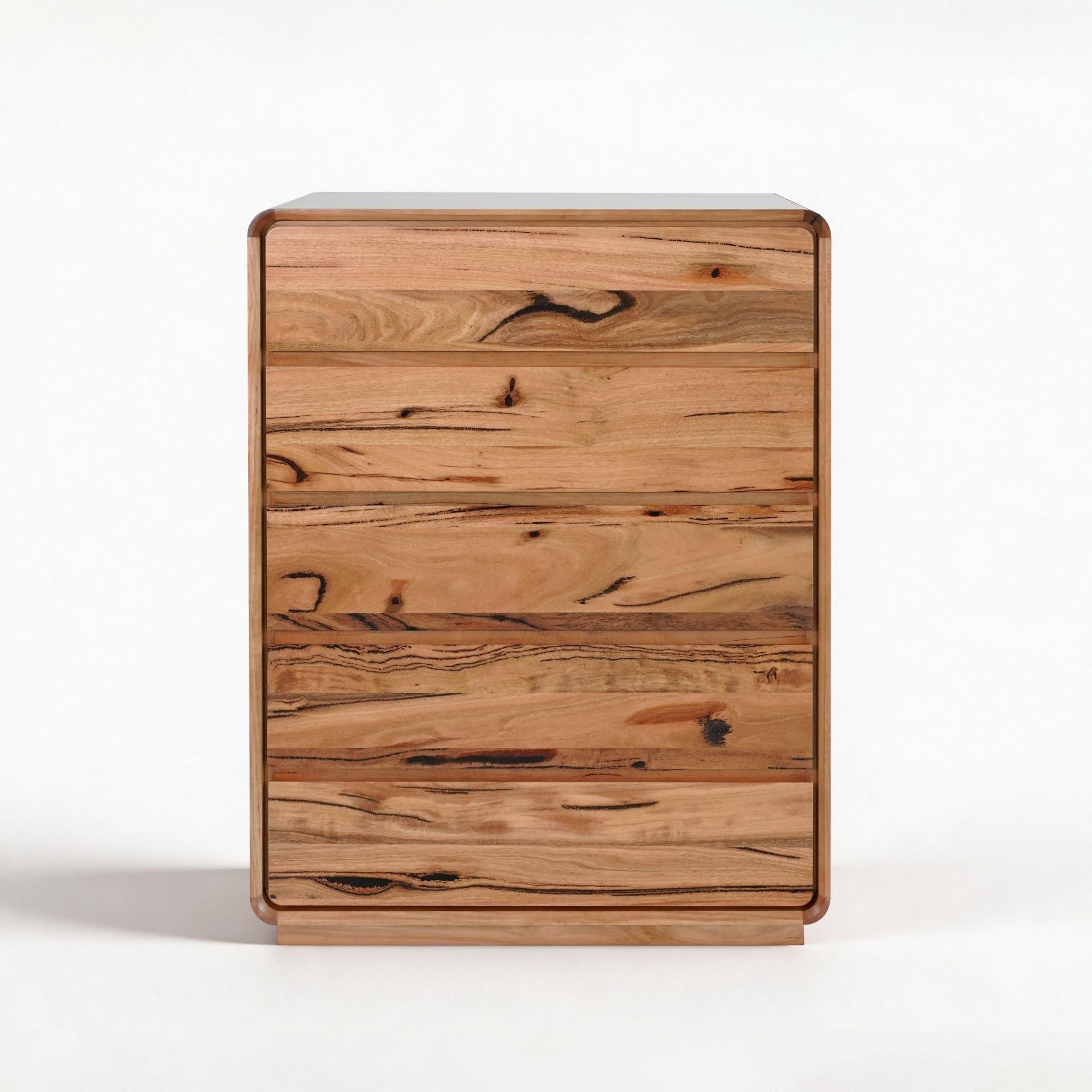 Product image of the Macquarie Tallboy (5 Drawer), Natural from Forty Winks