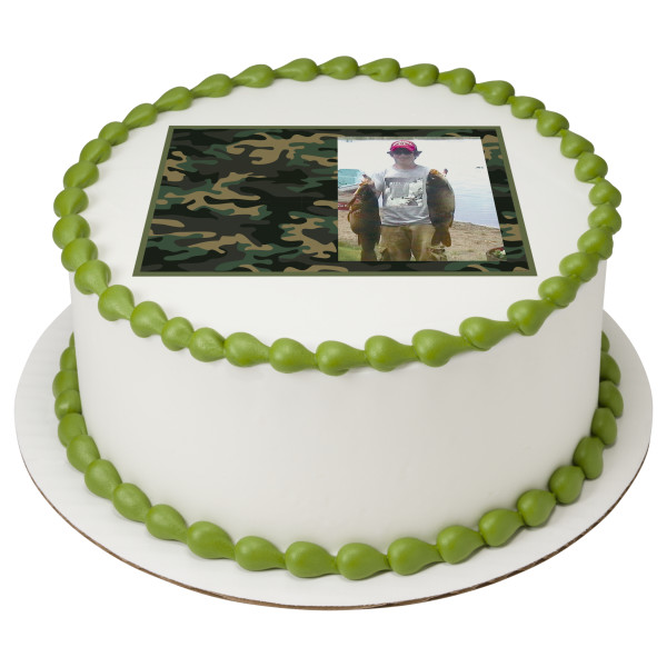 Camo Hunting PhotoCake® Edible Image® Frame