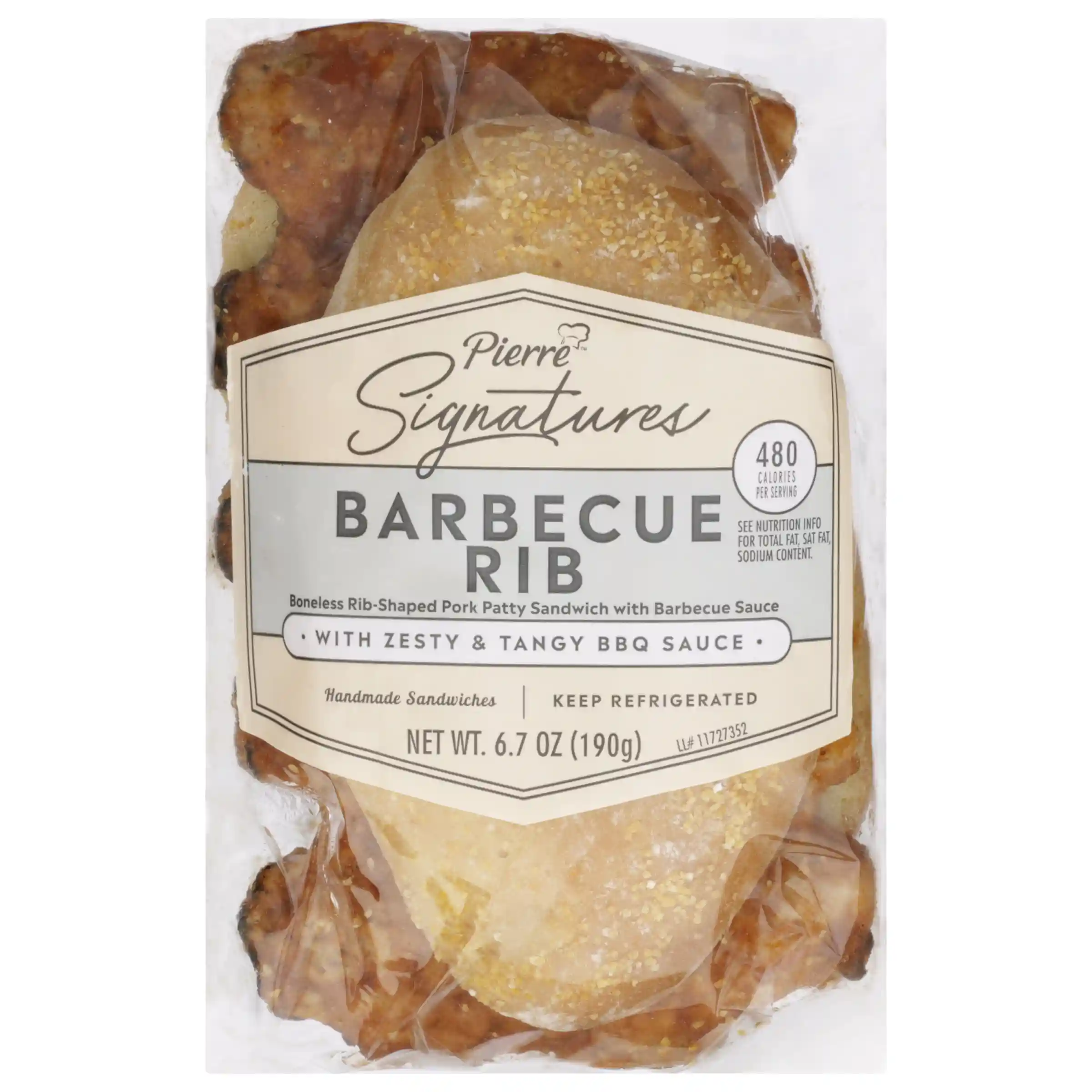 Pierre Signatures® Barbecue Boneless Pork Rib Sandwich_image_3