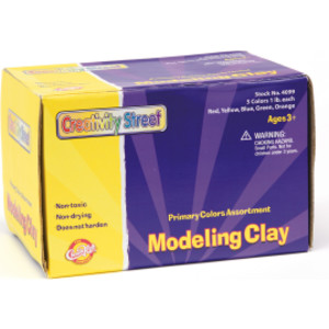 Modeling Clay, 5 Primary Color Assortment, 5 sticks, 5 lbs. Total