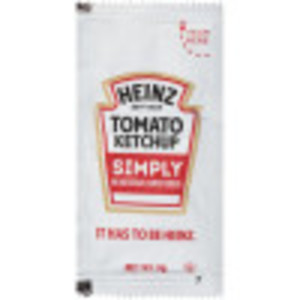 SIMPLY HEINZ Single Serve Ketchup, 9 gr. Packets (Pack of 1000) image