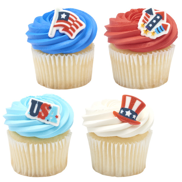 Let Freedom Ring - Red 3 Free Dec-Ons® Decorations