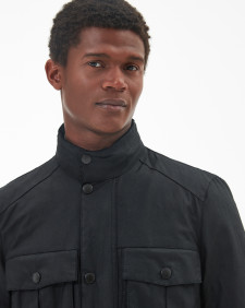 Corbridge Waxed Jacket Black-Classic