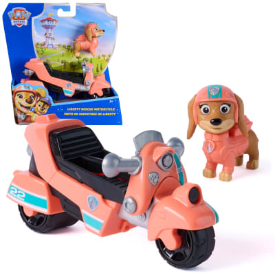 PAW Patrol, Liberty Rescue Motorcycle, Toy Bike with Collectible Action Figure, Sustainably Minded Kids Toys for Boys & Girls Ages 3 and Up