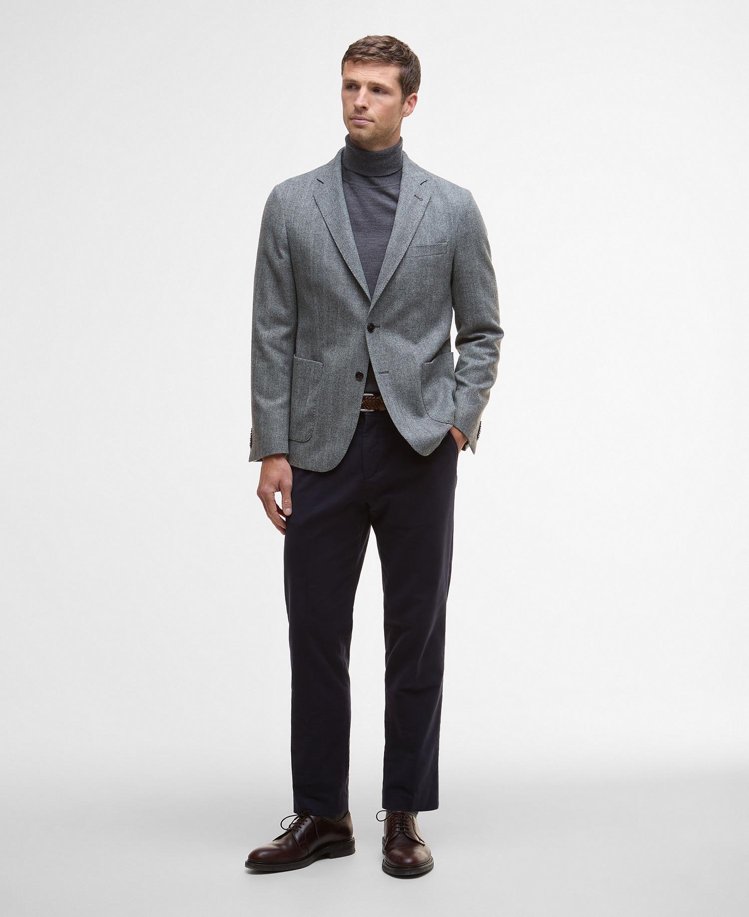 Blazer con motivo a spina di pesce Sutherland image number 1