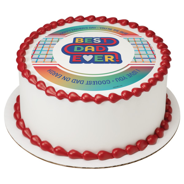 Best Dad Ever PhotoCake® Edible Image®