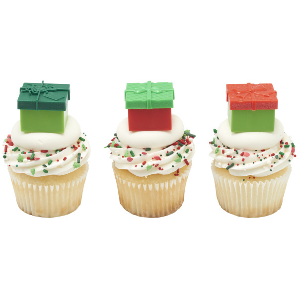 Fillable Festive Presents Cupcake Rings