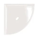 Retrofit Bath Accessoires Polished White Flatback 8″ Corner Shelf
