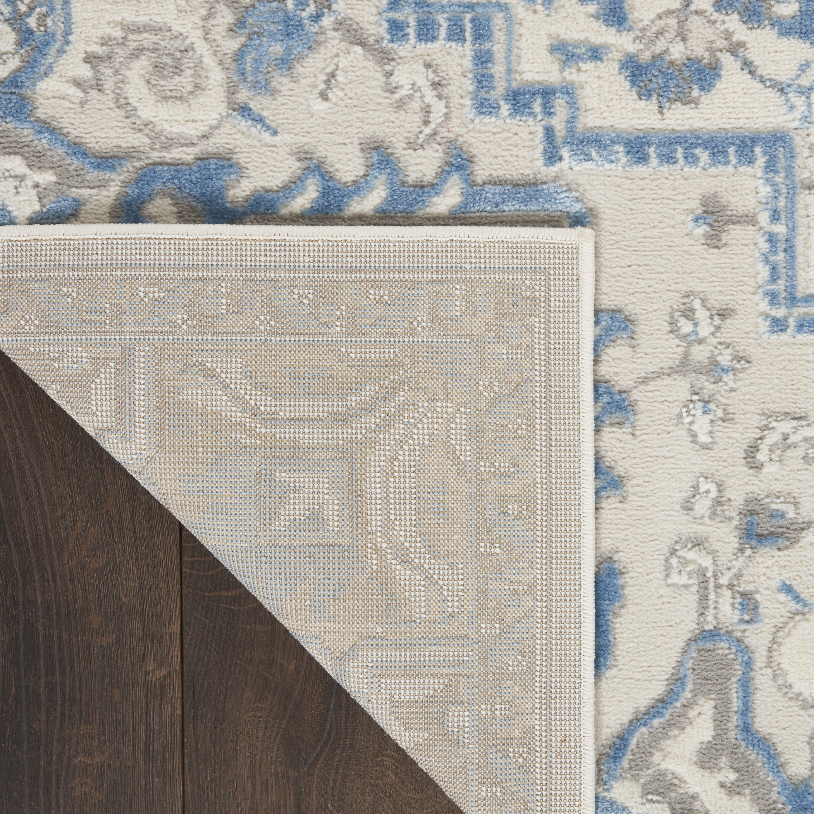 Nourison Elation 2' x 3' Ivory Blue Bohemian Indoor Rug
