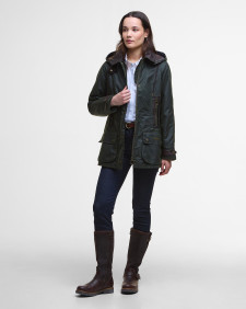 Ivy Waxed Jacket Fern
