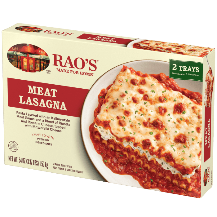 Meat Lasagna Frozen Meal, 54 oz - Right angle Image