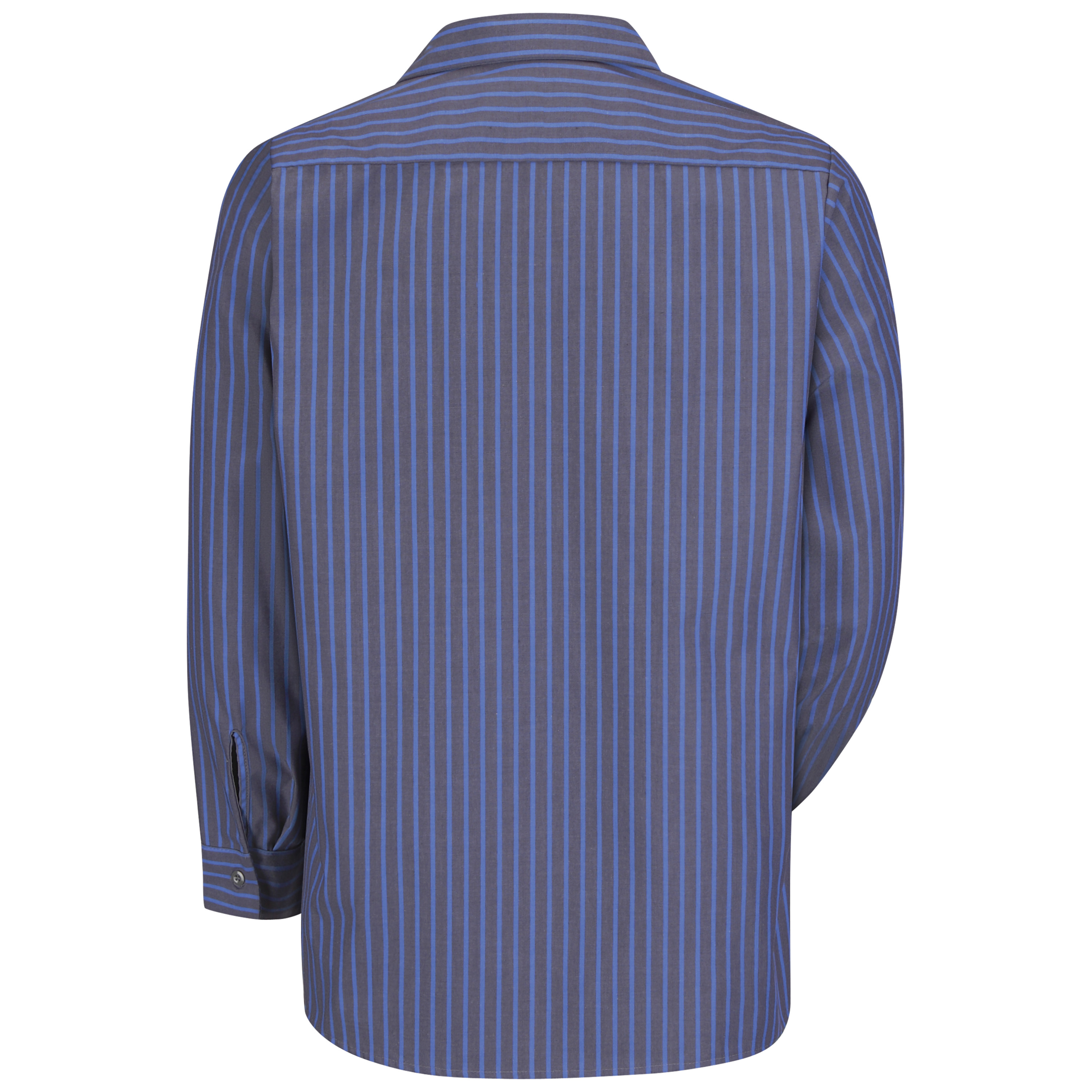 Red Kap Men's Long Sleeve Industrial Stripe Work Shirt - Picture 8 of 9