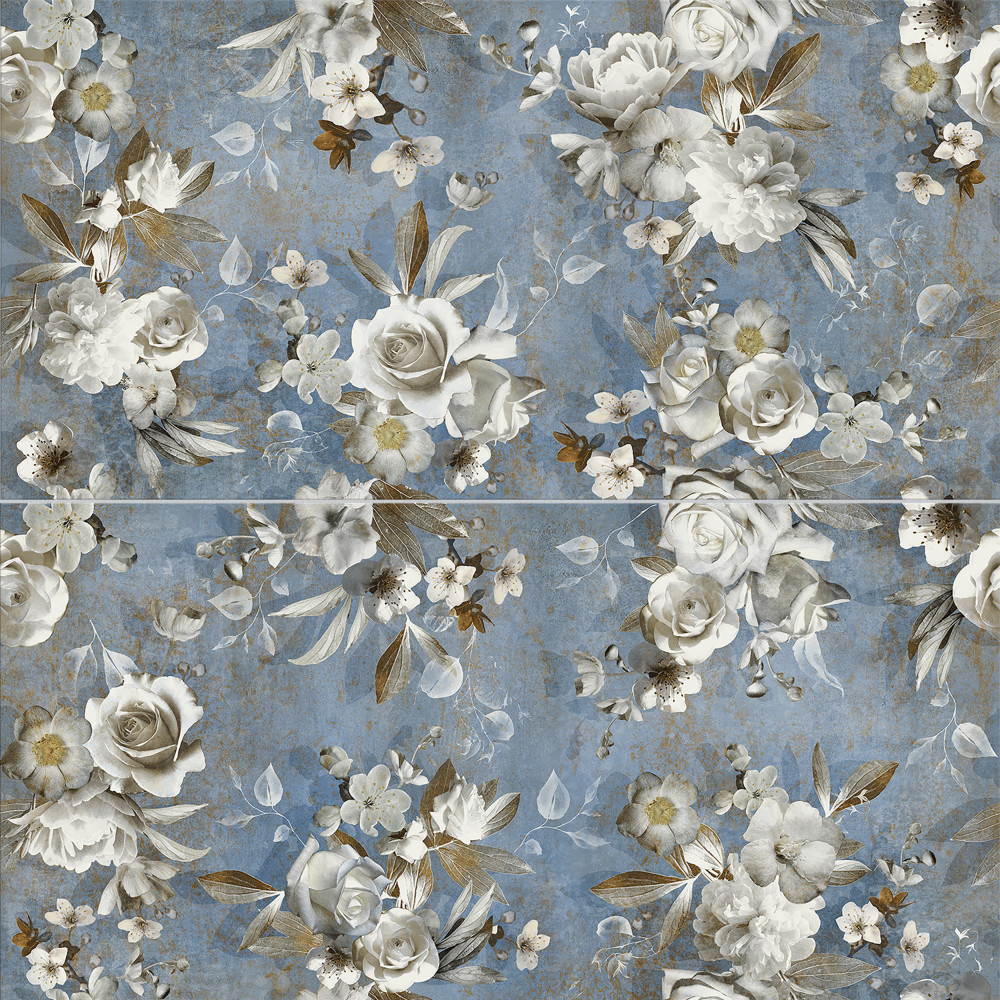 Parete Setoso Blue 23-1/2 in. x 47 in. Porcelain Floor and Wall Tile