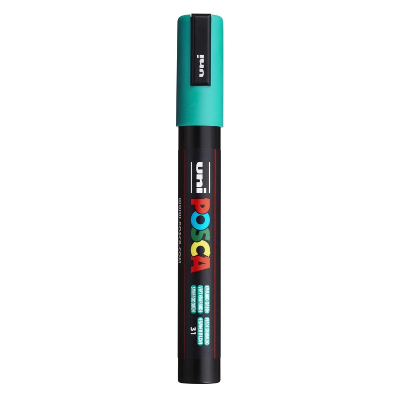 PC-5M Paint Markers, Medium Bullet Tip (1.8-2.5 mm), Emerald Green