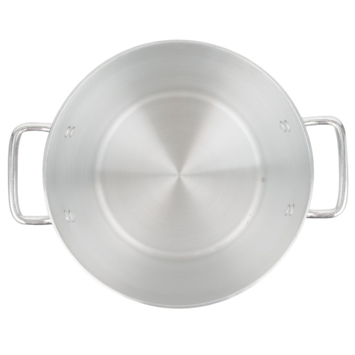 16-quart Arkadia™ aluminum stockpot in natural finish