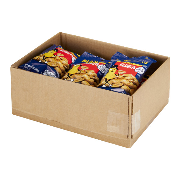 PLANTERS(r) Dry Roast Peanuts Big Bag 12/6oz . C1RM - Front Right Open Case (Hi Res)