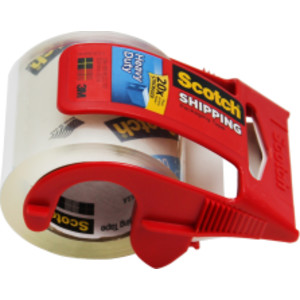 Super Strength Sure Start Packaging Tape w/Dispenser, 2" x 800"