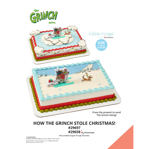 How the Grinch Stole Christmas! The Magic of Cakes® PhotoCake® Enhanced Background and Icing Page