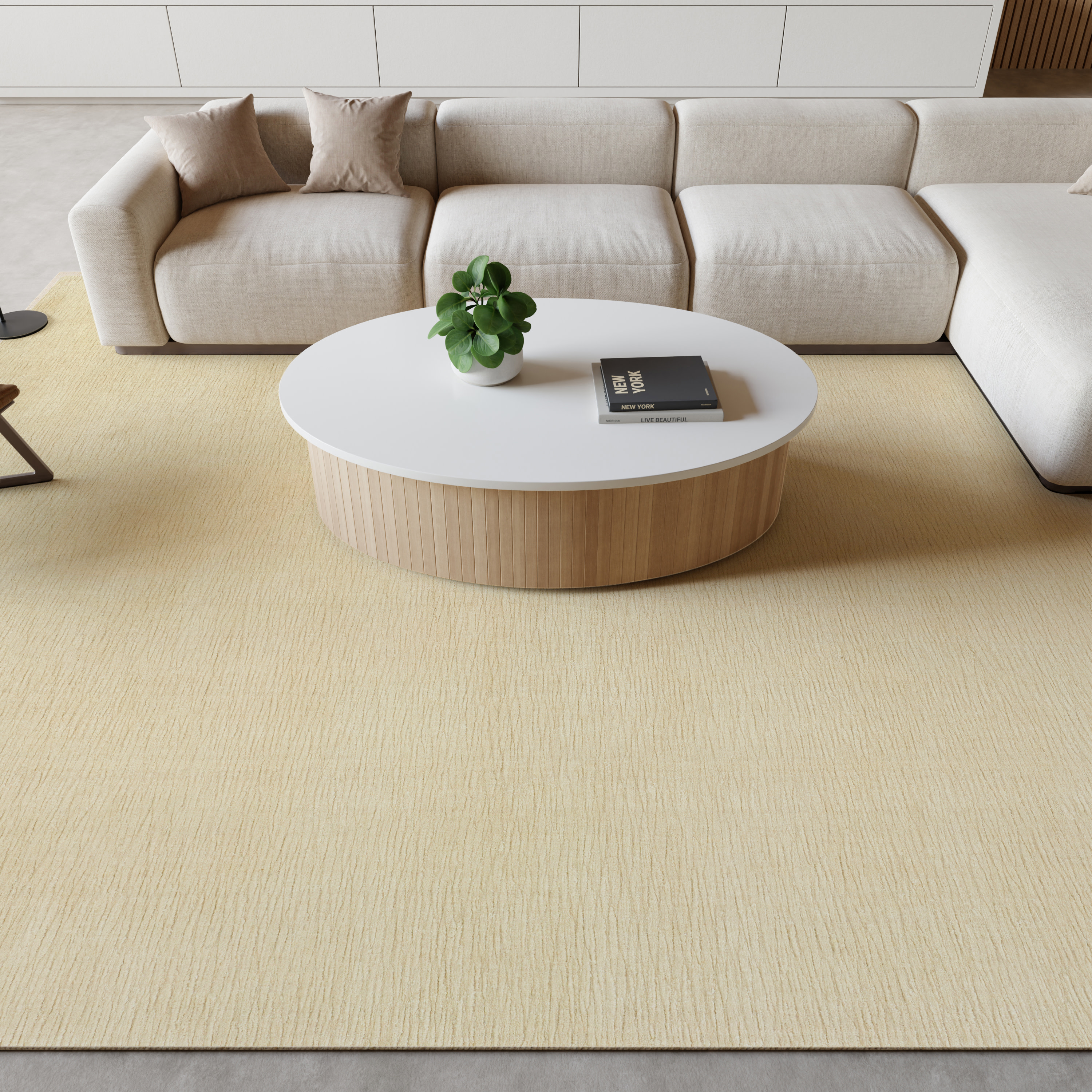 Nourison Strata 9'9" x 13'9" Beige Farmhouse Indoor Rug