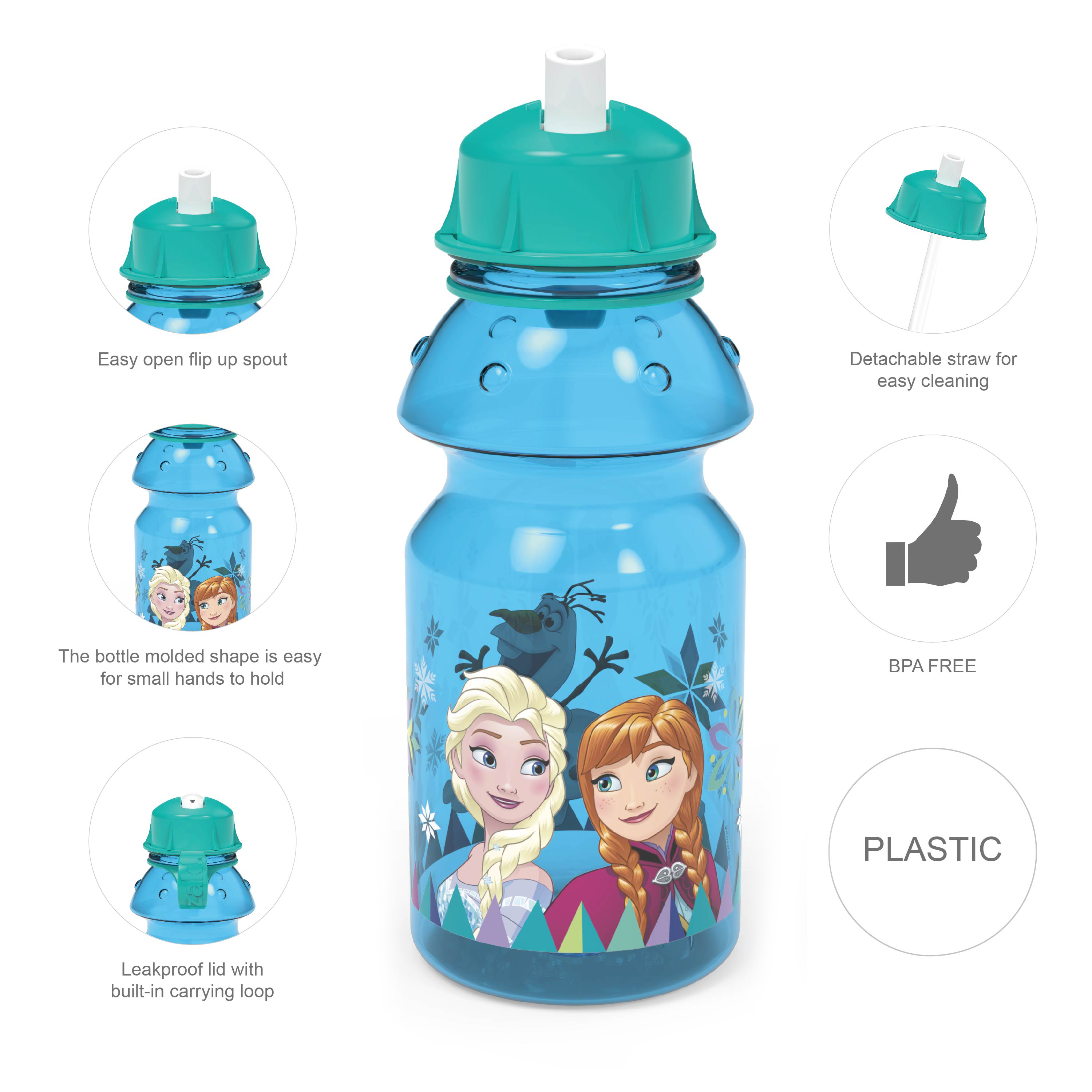 Disney Frozen 14 ounce Water Bottle, Anna, Elsa and Olaf slideshow image 8 Disney Frozen 14 ounce Water Bottle, Anna, Elsa and Olaf slideshow image 8