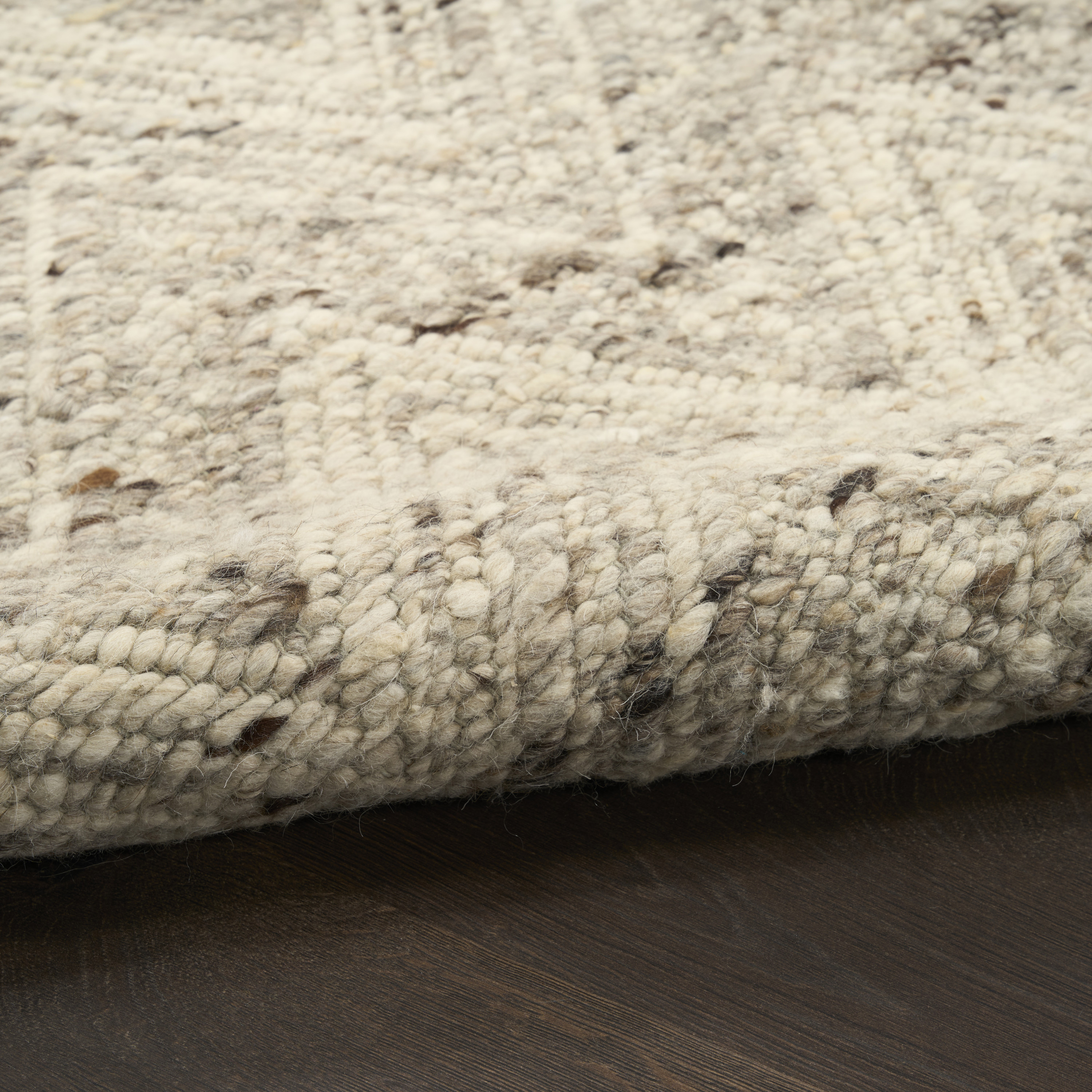 DKNY Pure Purl 7'9" x 9'9" Grey Ivory Modern Indoor Rug