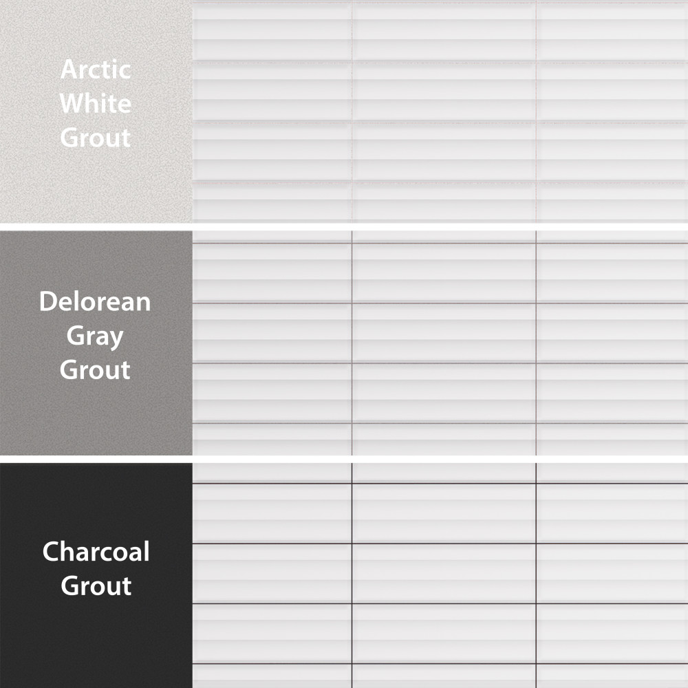 Crown Heights Maori Matte White 2-5/8 in. x 7-7/8 in. Ceramic Wall Tile