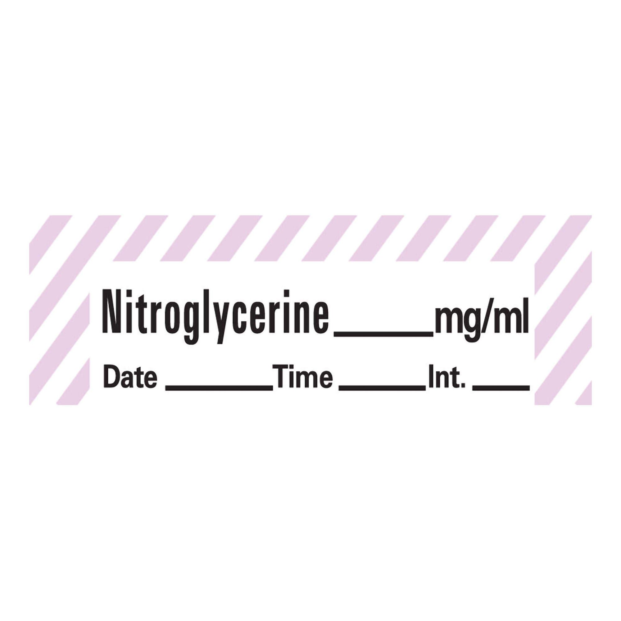 PDC Healthcare LABEL, NITROGLYCERINE WHT VIOLET (333/RL) PROFTP