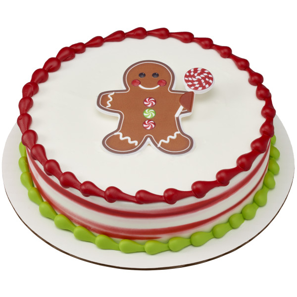 Gingerbread House and Man Layon