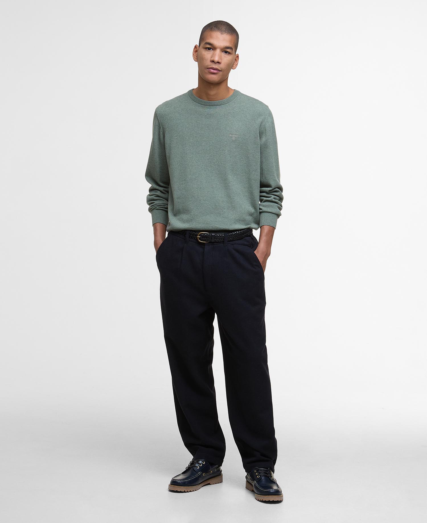 Wool-Blend Relaxed Trousers image number 0